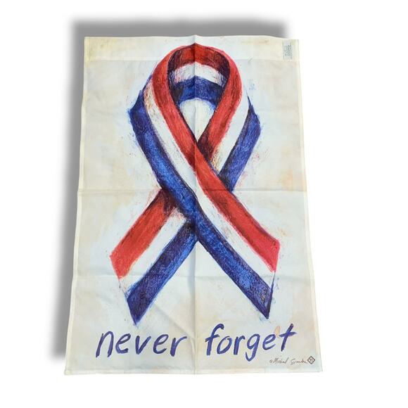 Toland 9/11 Never Forget Memorial Flag Red White Blue Yard House Banner USA 35" - Picture 11 of 12